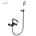 American Wall Mounted Industrial Pipe Bathroom Bathtub Shower Faucet with Hand Shower Sprayer 2 Handle